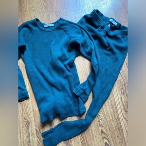 EUC Haven Kids waffle pajamas size 10/11